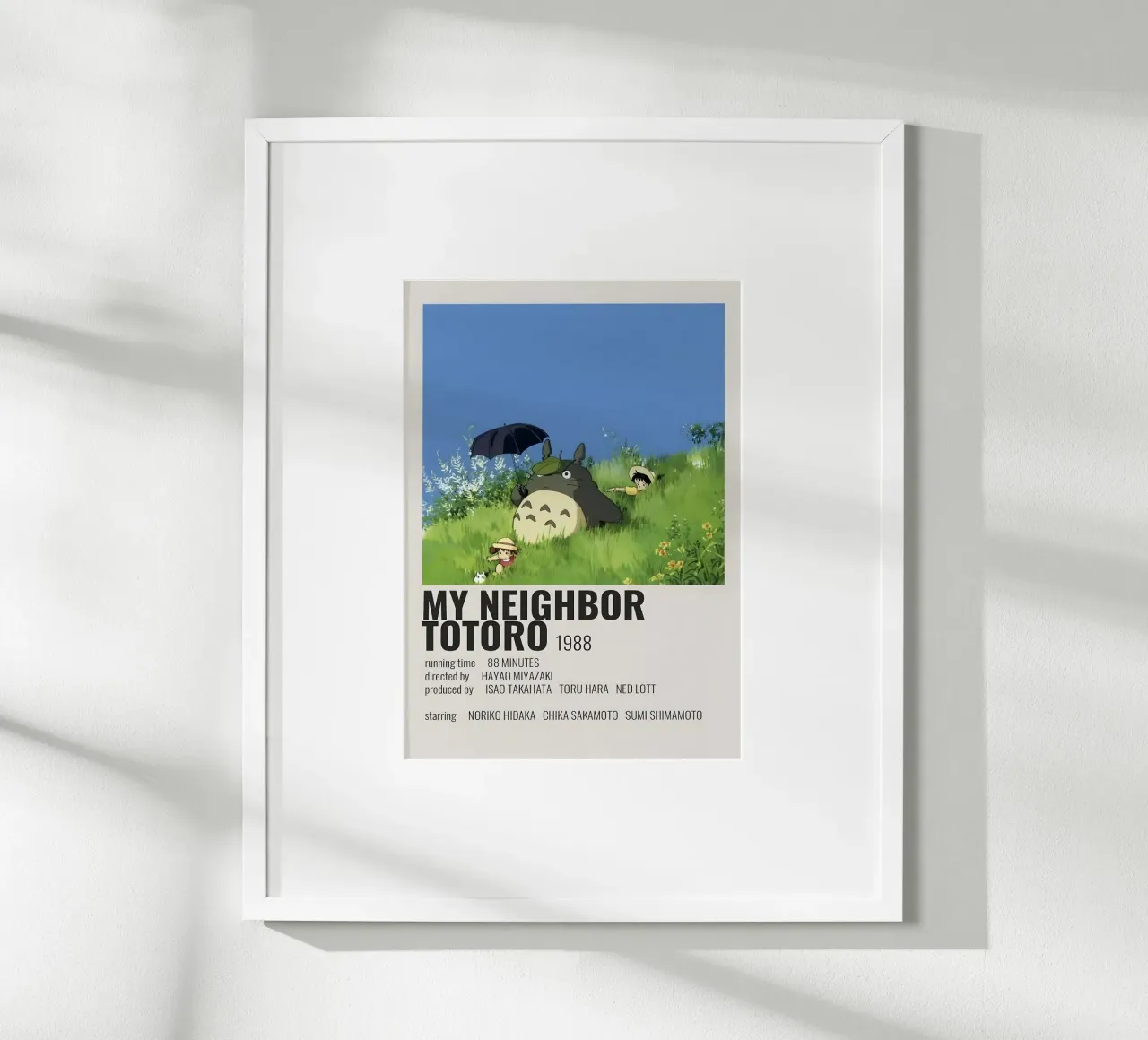 MY NEIGHBOR TOTORO 1988 poster con telaio in plastica da Totoya