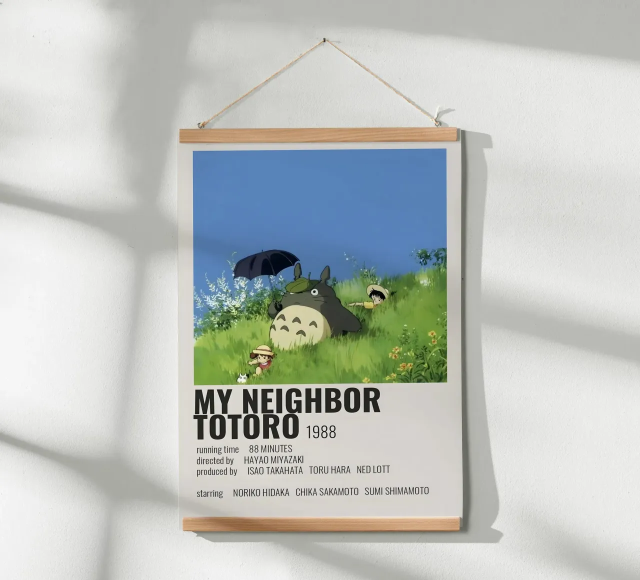 MY NEIGHBOR TOTORO 1988 poster con telaio in plastica da Totoya