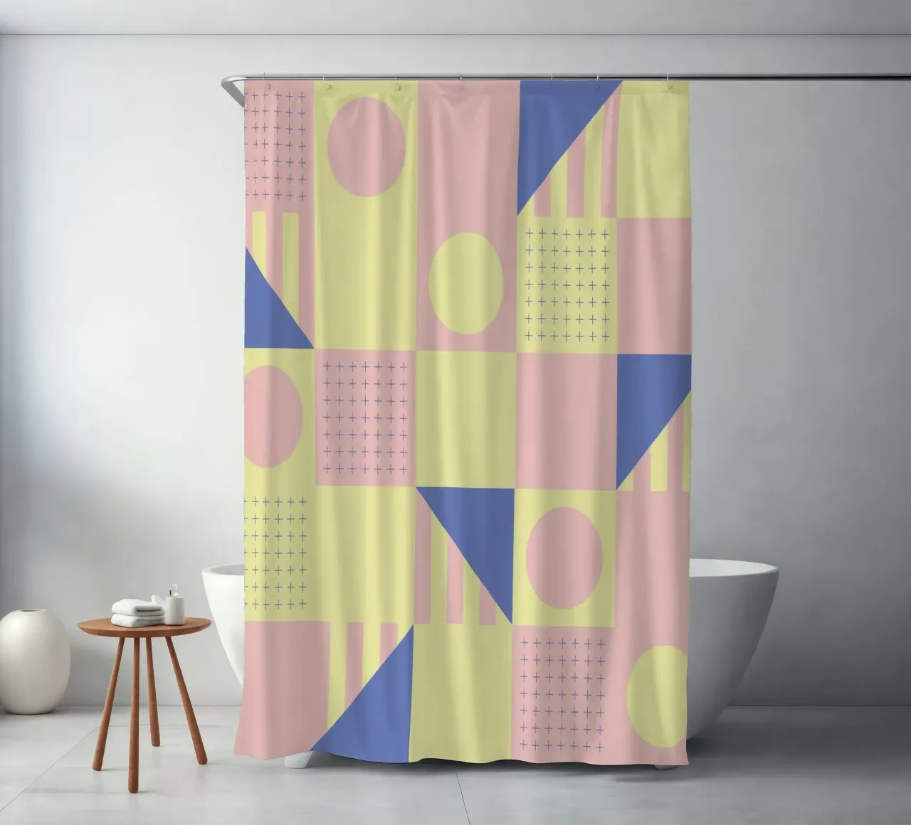 Riviera Tiles Sunny Vibes rideau de douche de designdn