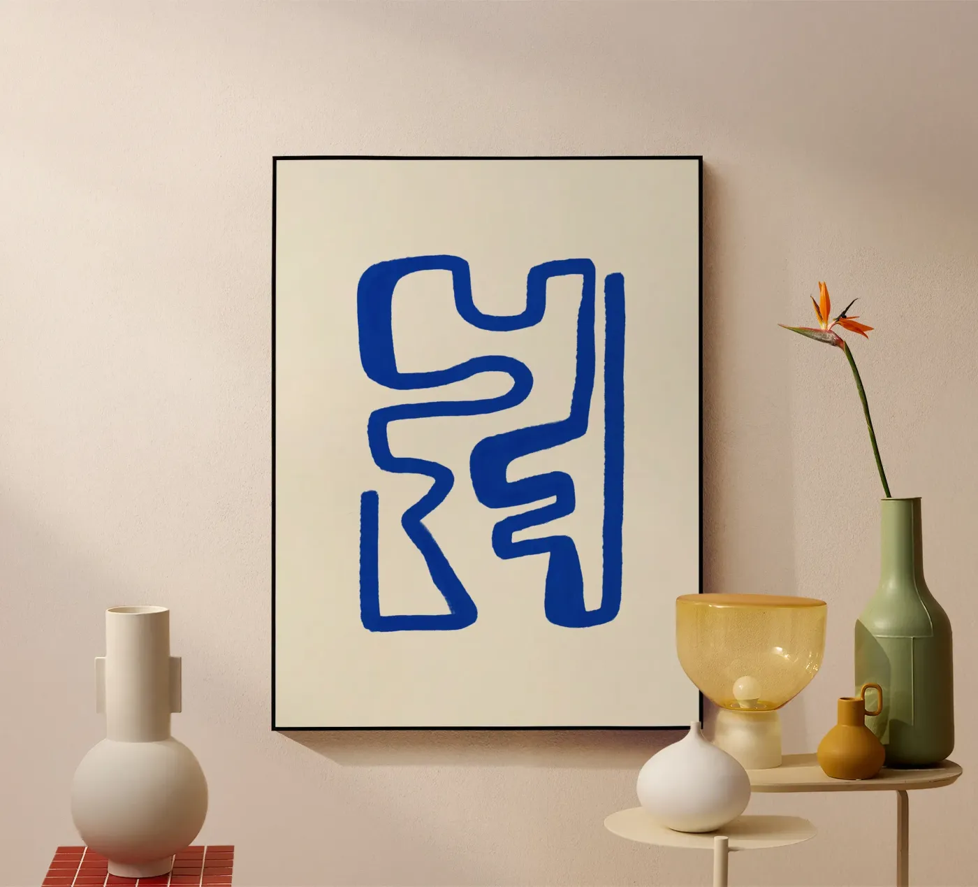 Linea blu art 01 plexiglass da Little Dean