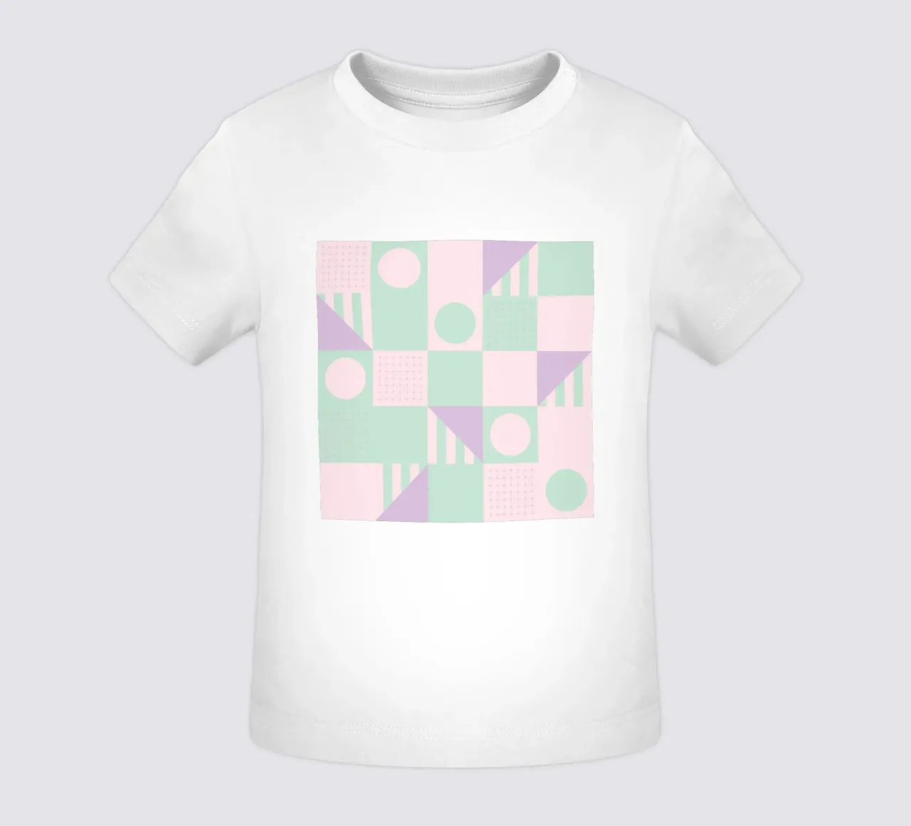 Riviera Tiles Pastels Vibes baby t-shirt by designdn