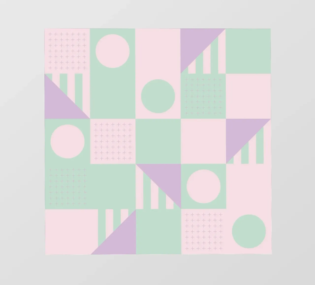 Riviera Tiles Pastels Vibes photo wallpaper by designdn