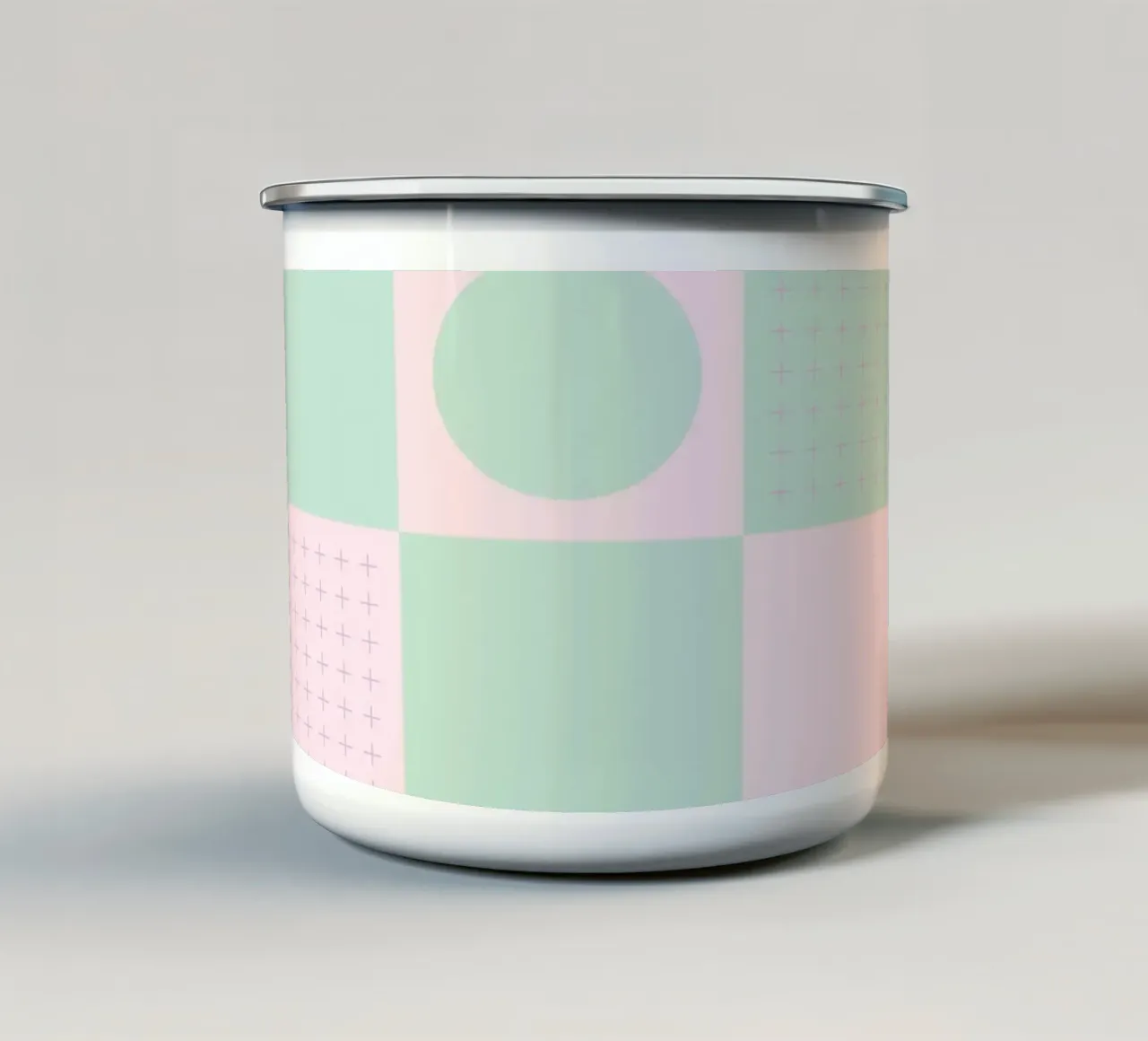 Riviera Tiles Pastels Vibes tazza in smalto da designdn