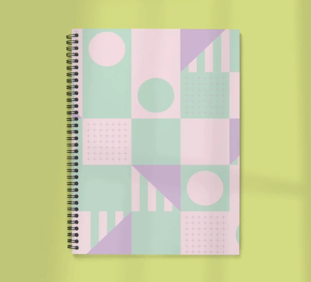 Riviera Tiles Pastels Vibes spiral notebook by designdn