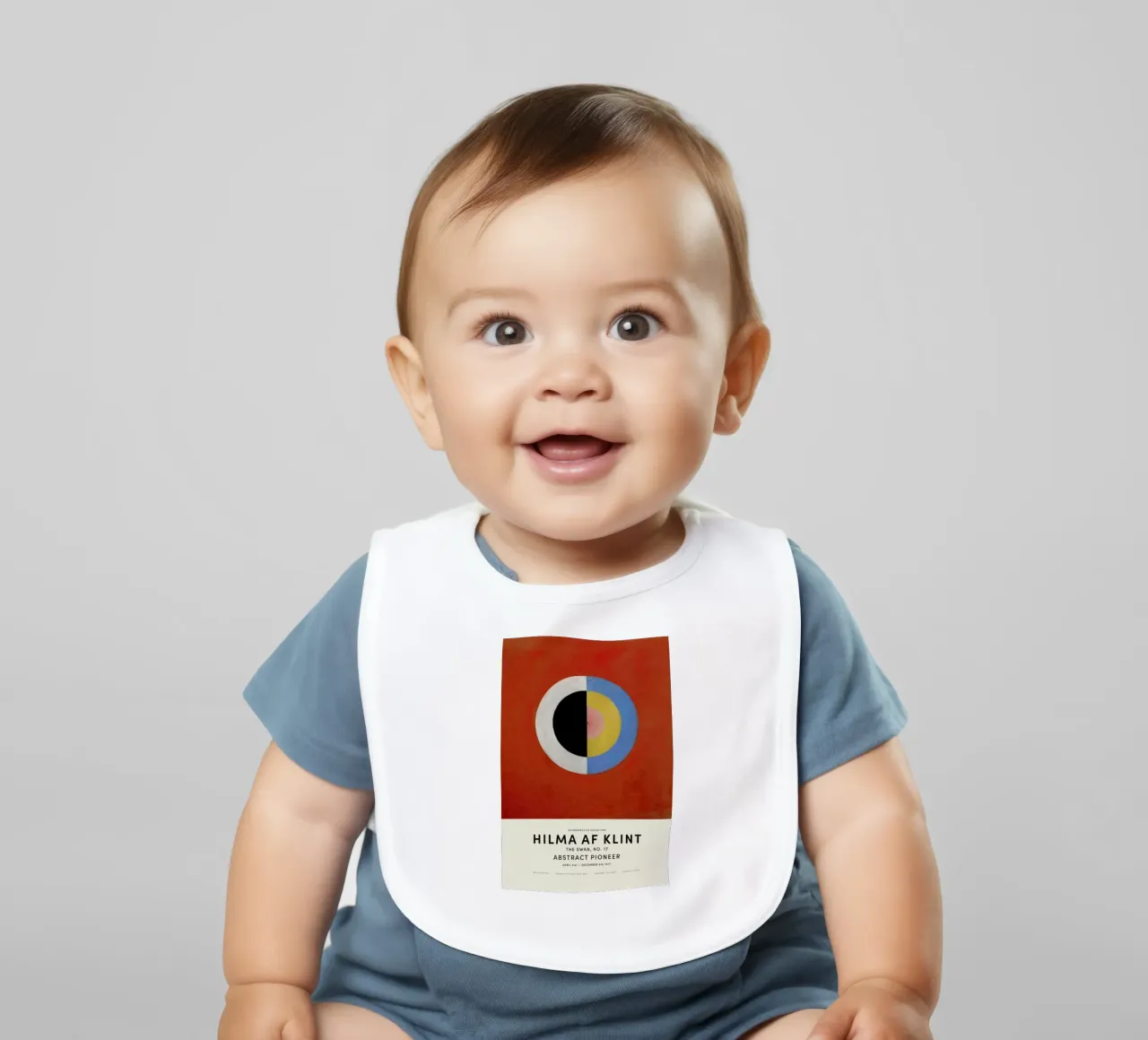Hilma af Klint - The Swan, No. 17 baby bib by Vintage by JUNIQE