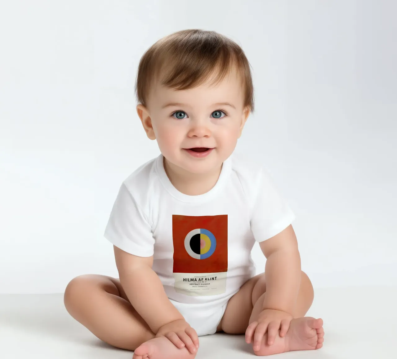 Hilma af Klint - The Swan, No. 17 body neonato maniche corte da Vintage by JUNIQE