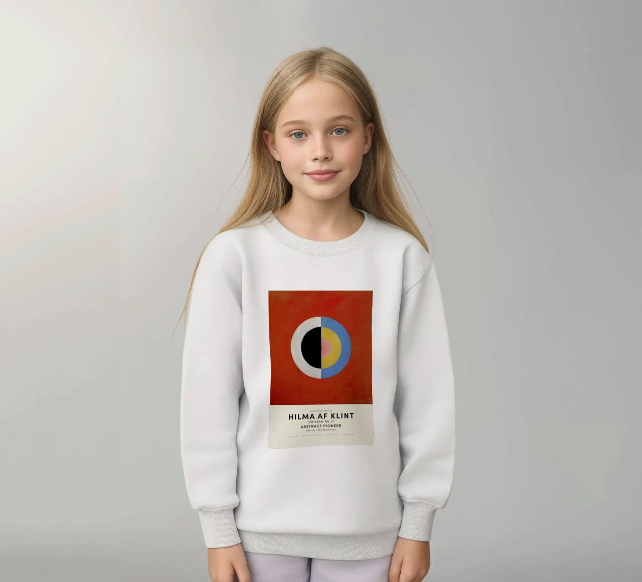 Hilma af Klint - The Swan, No. 17 felpa bambino da Vintage by JUNIQE
