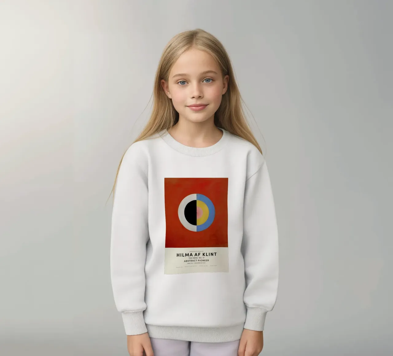 Hilma af Klint - The Swan, No. 17 felpa bambino da Vintage by JUNIQE