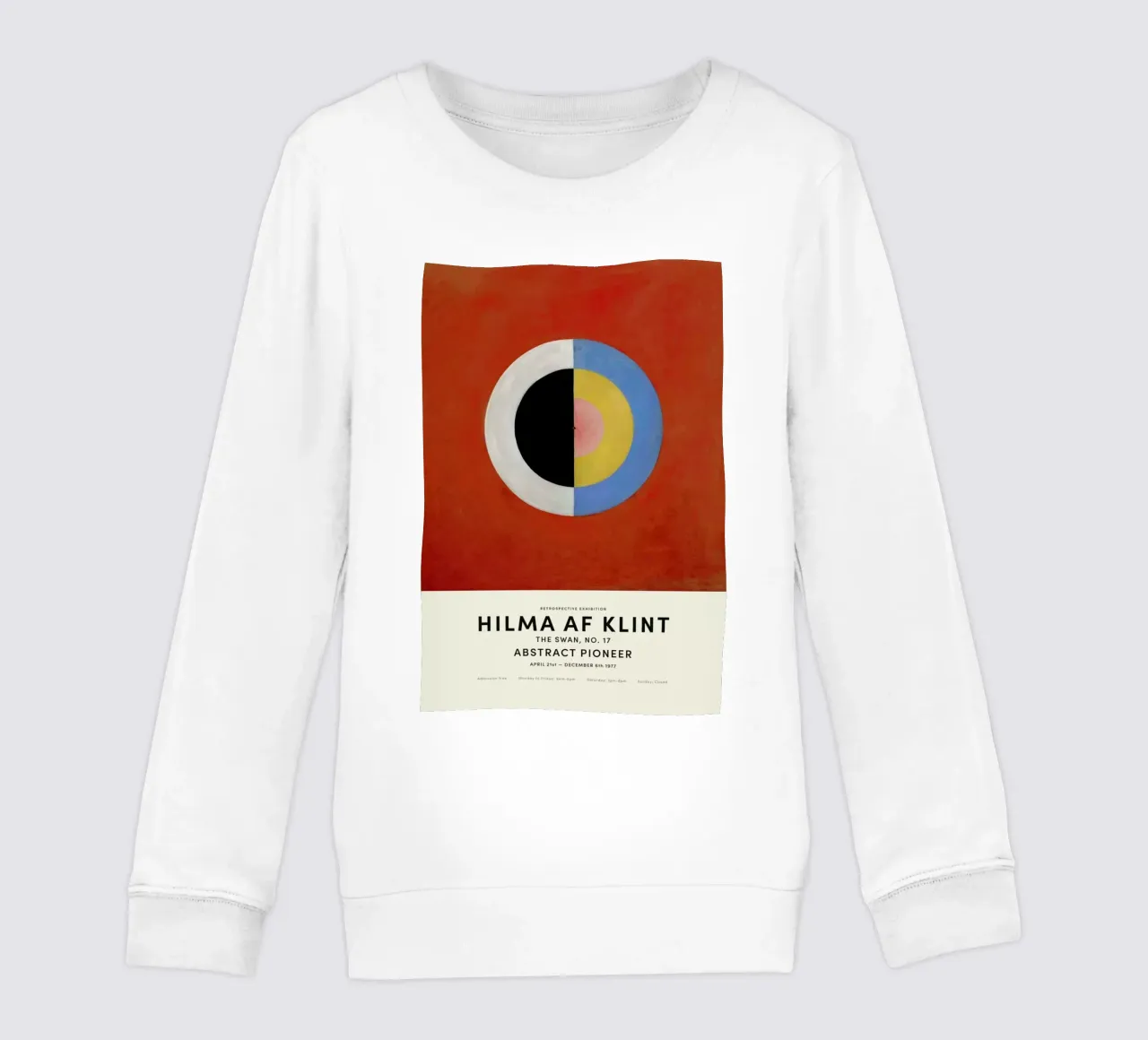 Hilma af Klint - The Swan, No. 17 felpa bambino da Vintage by JUNIQE