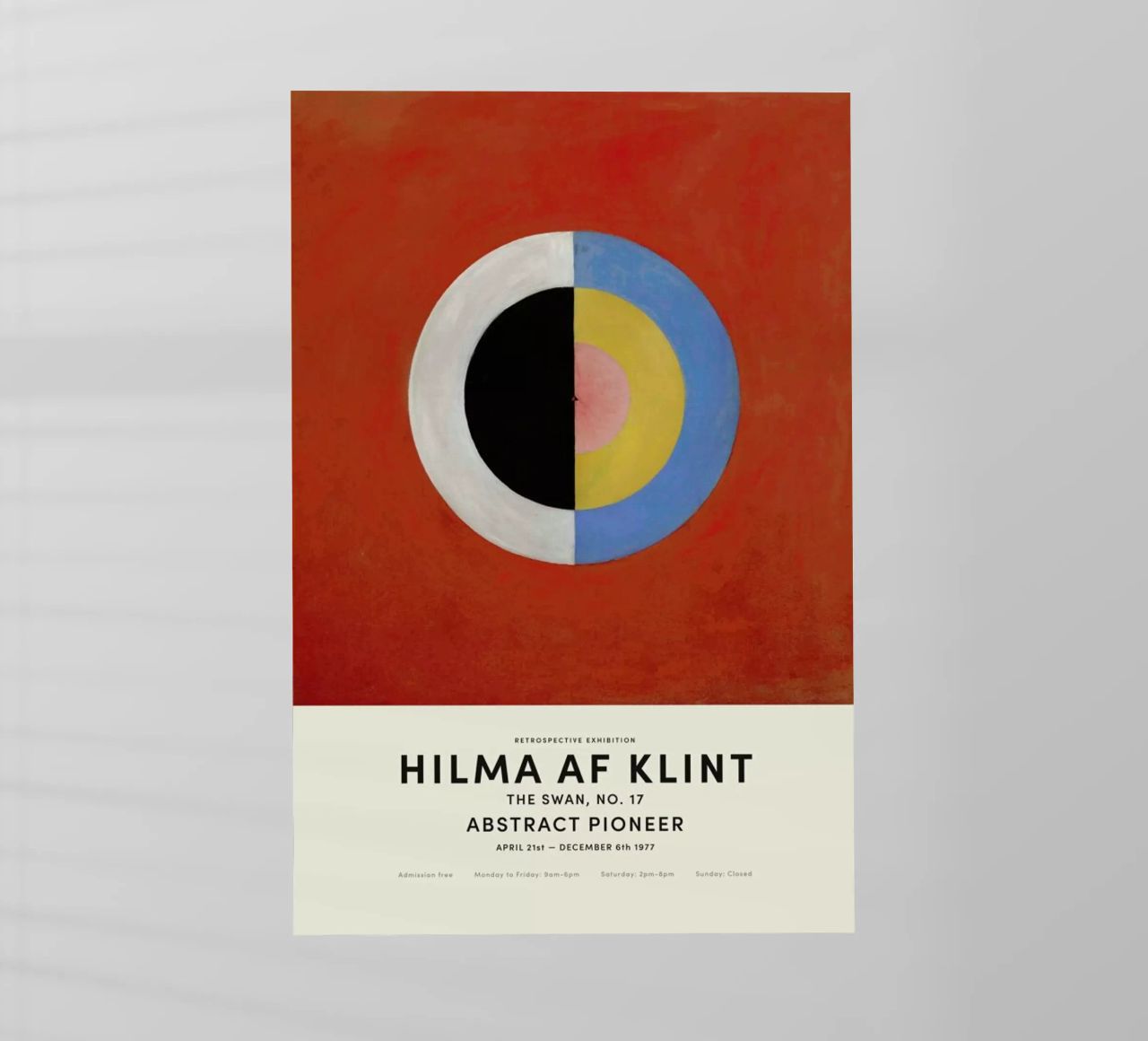 Hilma af Klint - The Swan, No. 17 pellicola backlit da Vintage by JUNIQE