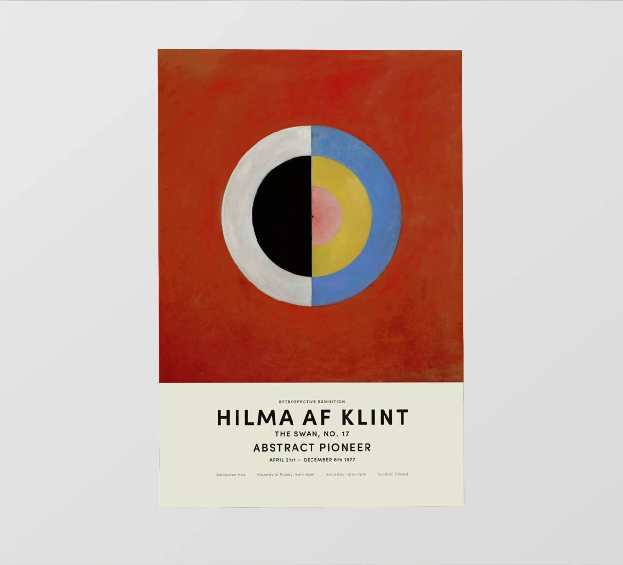 Hilma af Klint - The Swan, No. 17 pellicola backlit da Vintage by JUNIQE