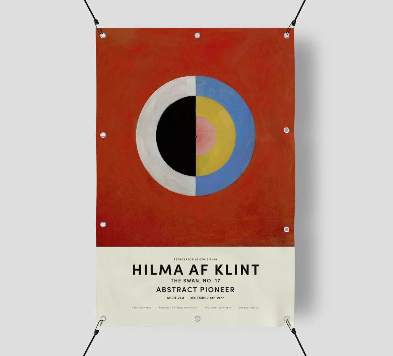 Hilma af Klint - The Swan, No. 17 telo in pvc da Vintage by JUNIQE