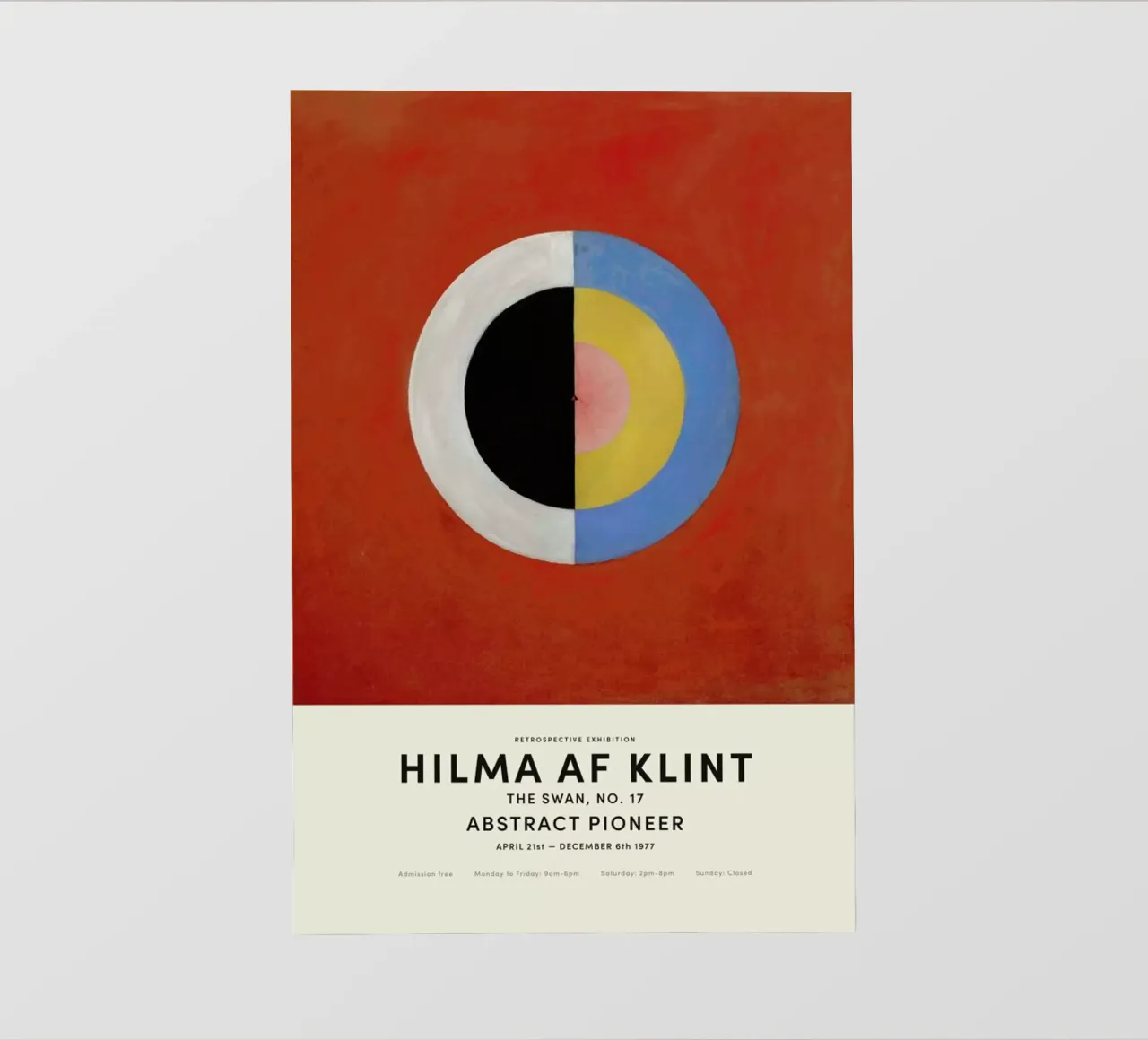 Hilma af Klint - The Swan, No. 17 telo in pvc da Vintage by JUNIQE