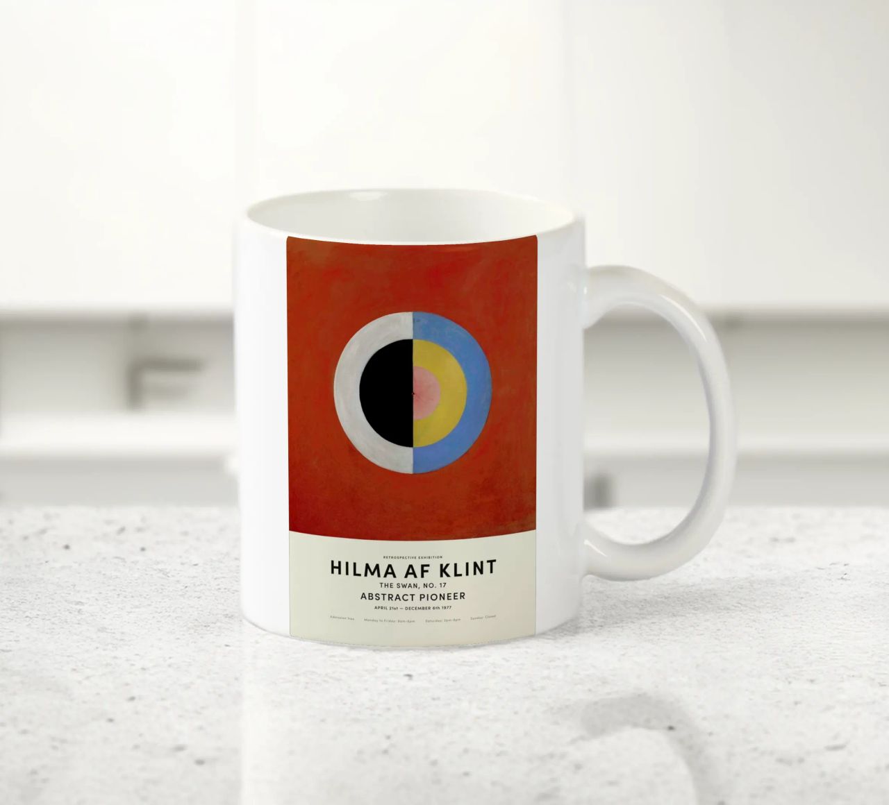 Hilma af Klint - The Swan, No. 17 tazza in ceramica da Vintage by JUNIQE