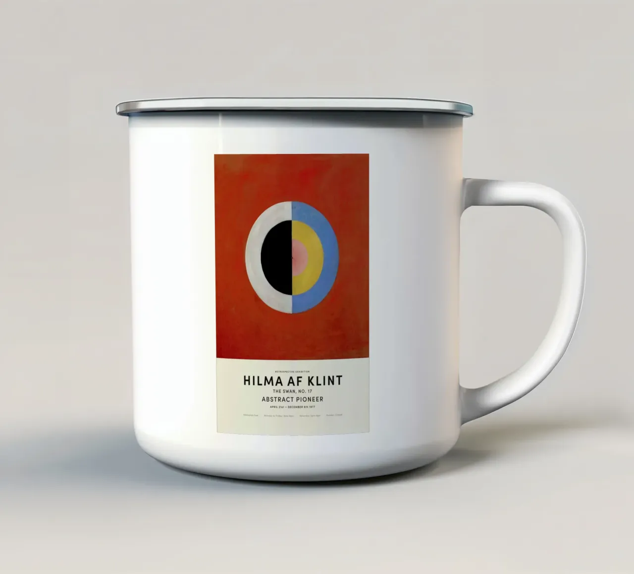 Hilma af Klint - The Swan, No. 17 Emaille Tasse von Vintage by JUNIQE