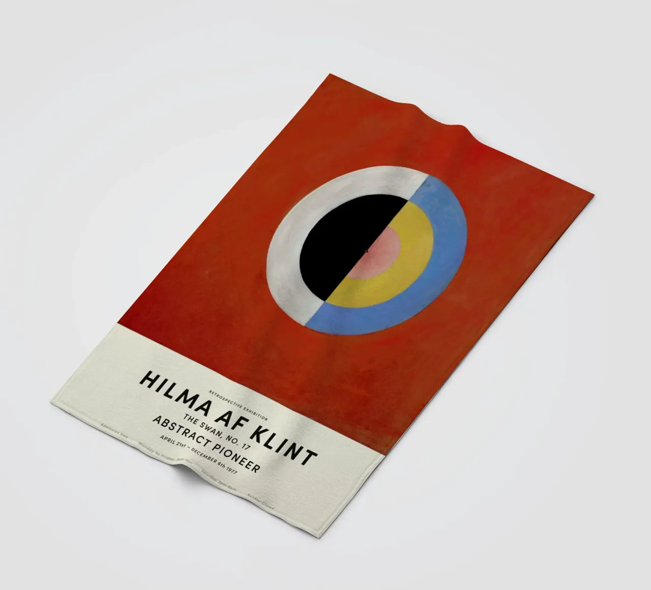 Hilma af Klint - The Swan, No. 17 coperta in pile da Vintage by JUNIQE