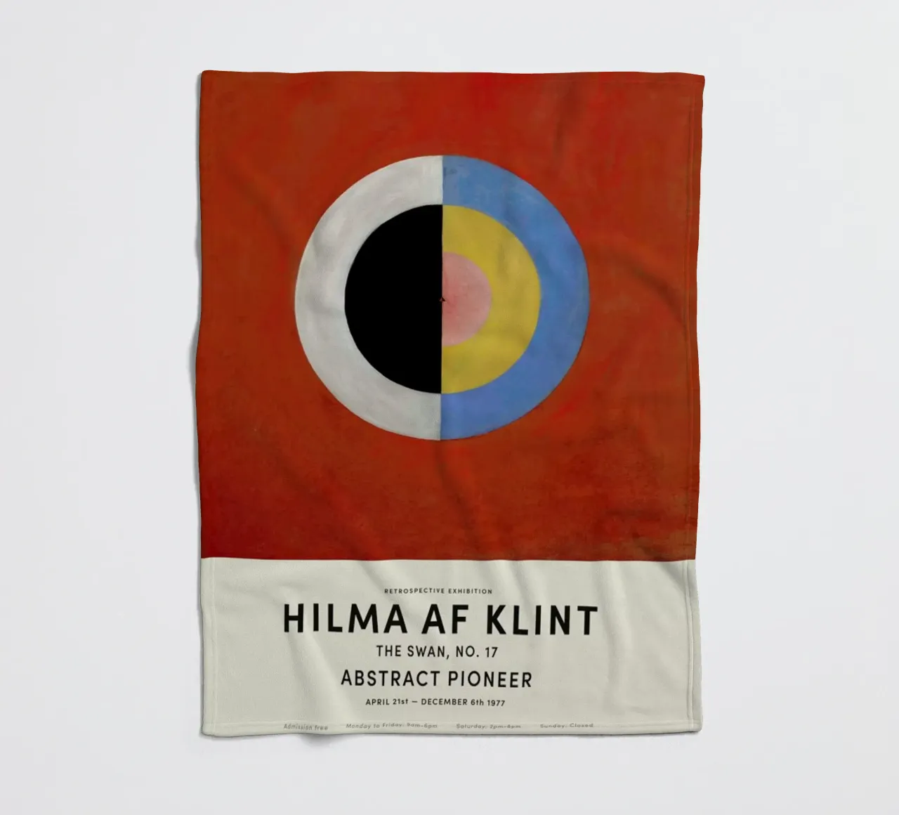 Hilma af Klint - The Swan, No. 17 coperta in pile da Vintage by JUNIQE