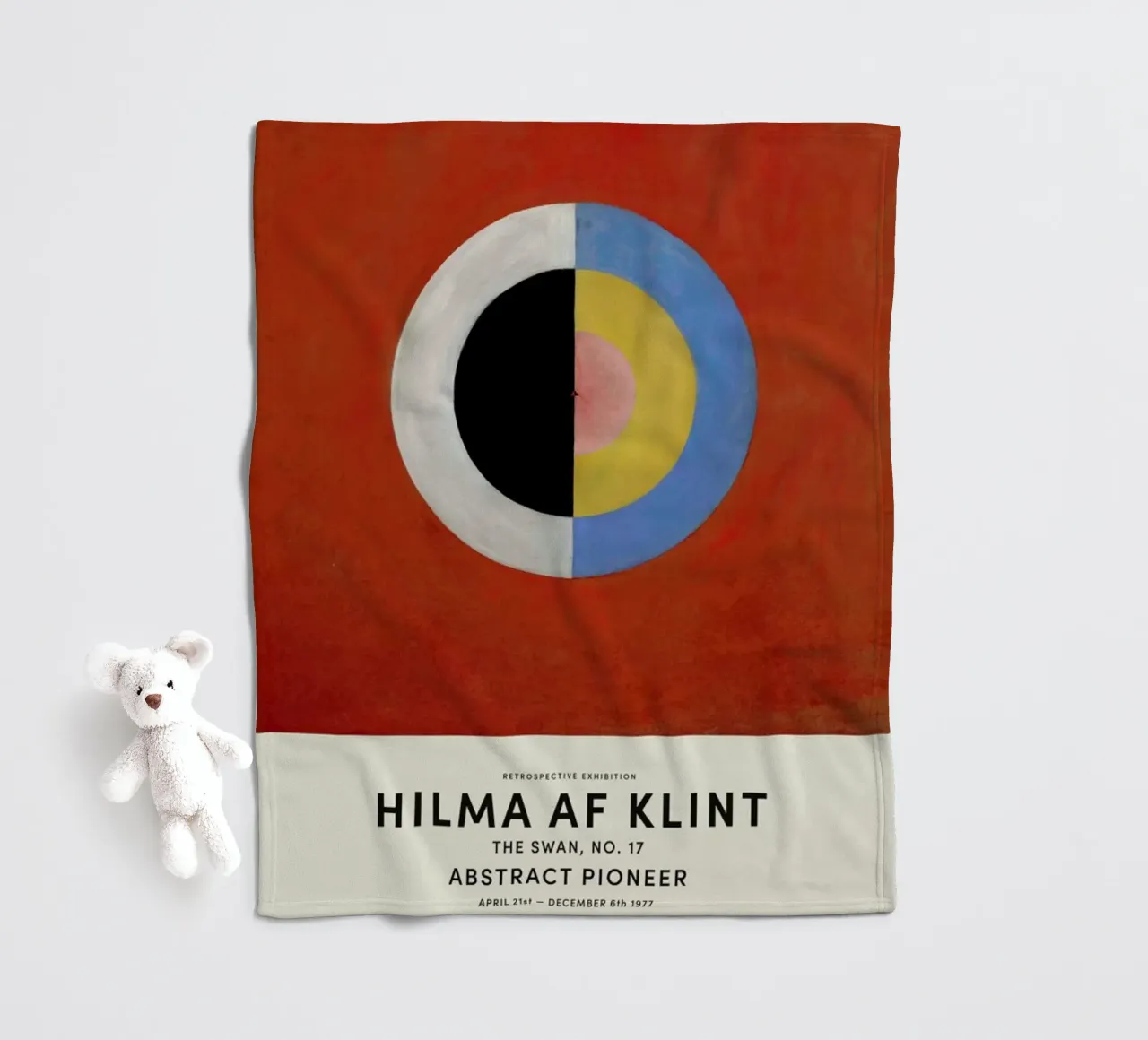 Hilma af Klint - The Swan, No. 17 manta de franela de Vintage by JUNIQE