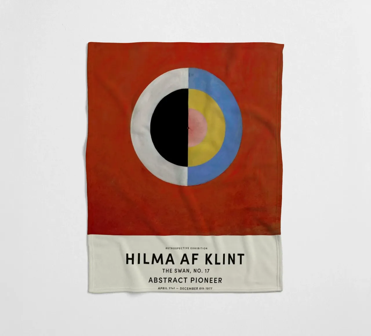 Hilma af Klint - The Swan, No. 17 coperta in pile da Vintage by JUNIQE