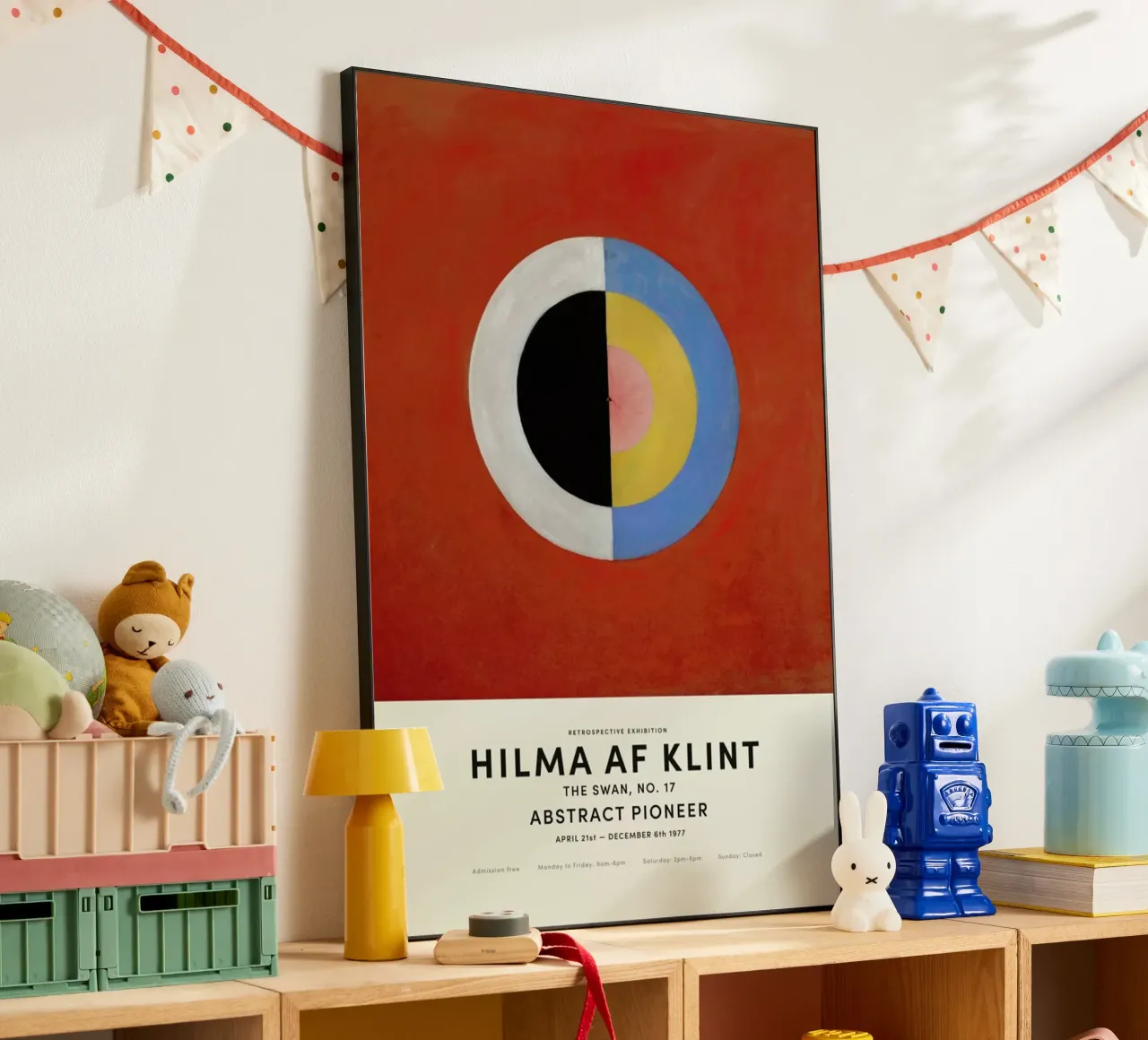 Hilma af Klint - The Swan, No. 17 alluminio dibond da Vintage by JUNIQE