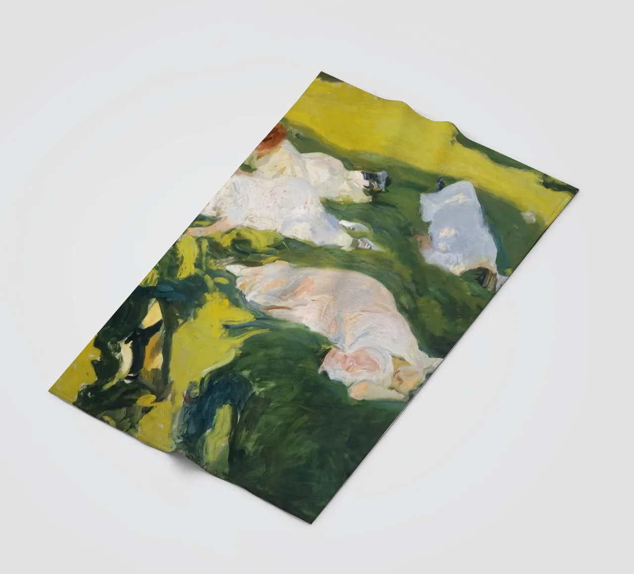 Joaquín Sorolla – La Siesta (The Nap) coperta in pile da Wirla