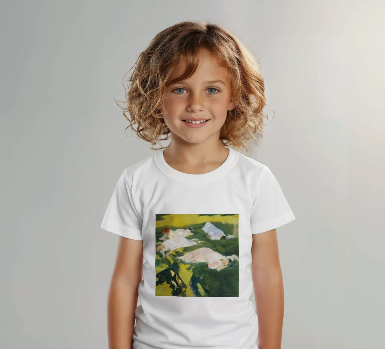 Joaquín Sorolla - La Siesta (The Nap) kids t-shirt by Wirla