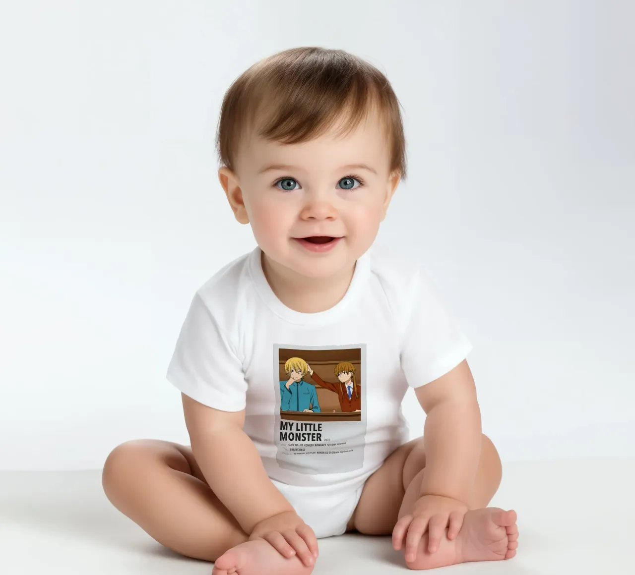 MY LITTLE MONSTER  2012 body neonato maniche corte da Totoya