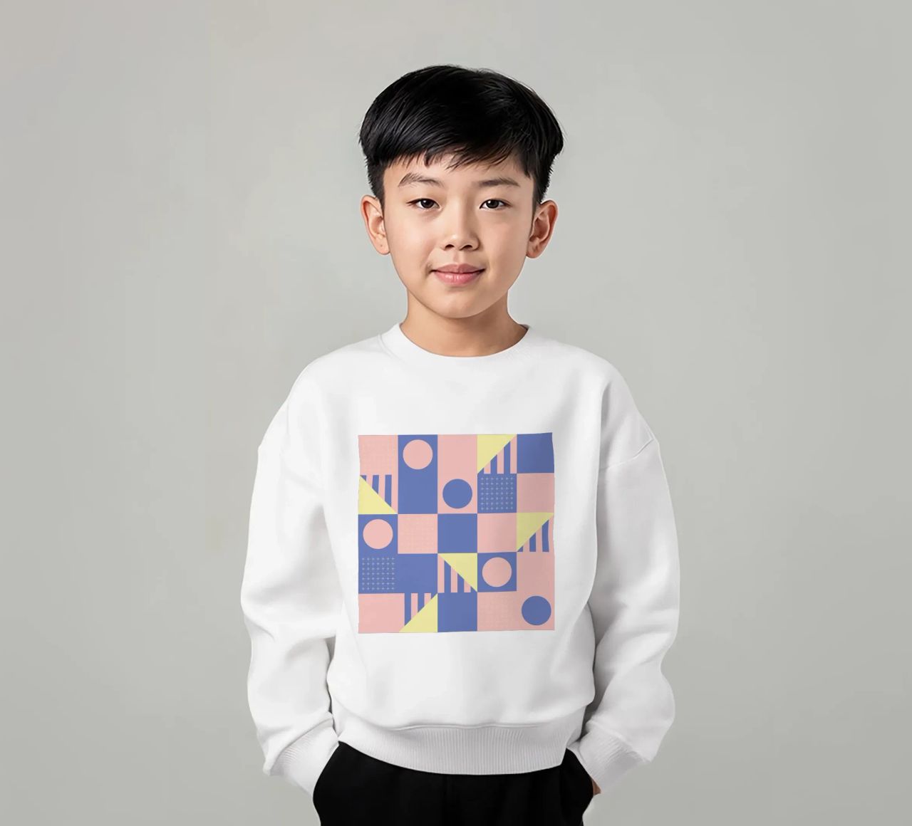 Riviera Tiles Modern Vibes felpa bambino da designdn