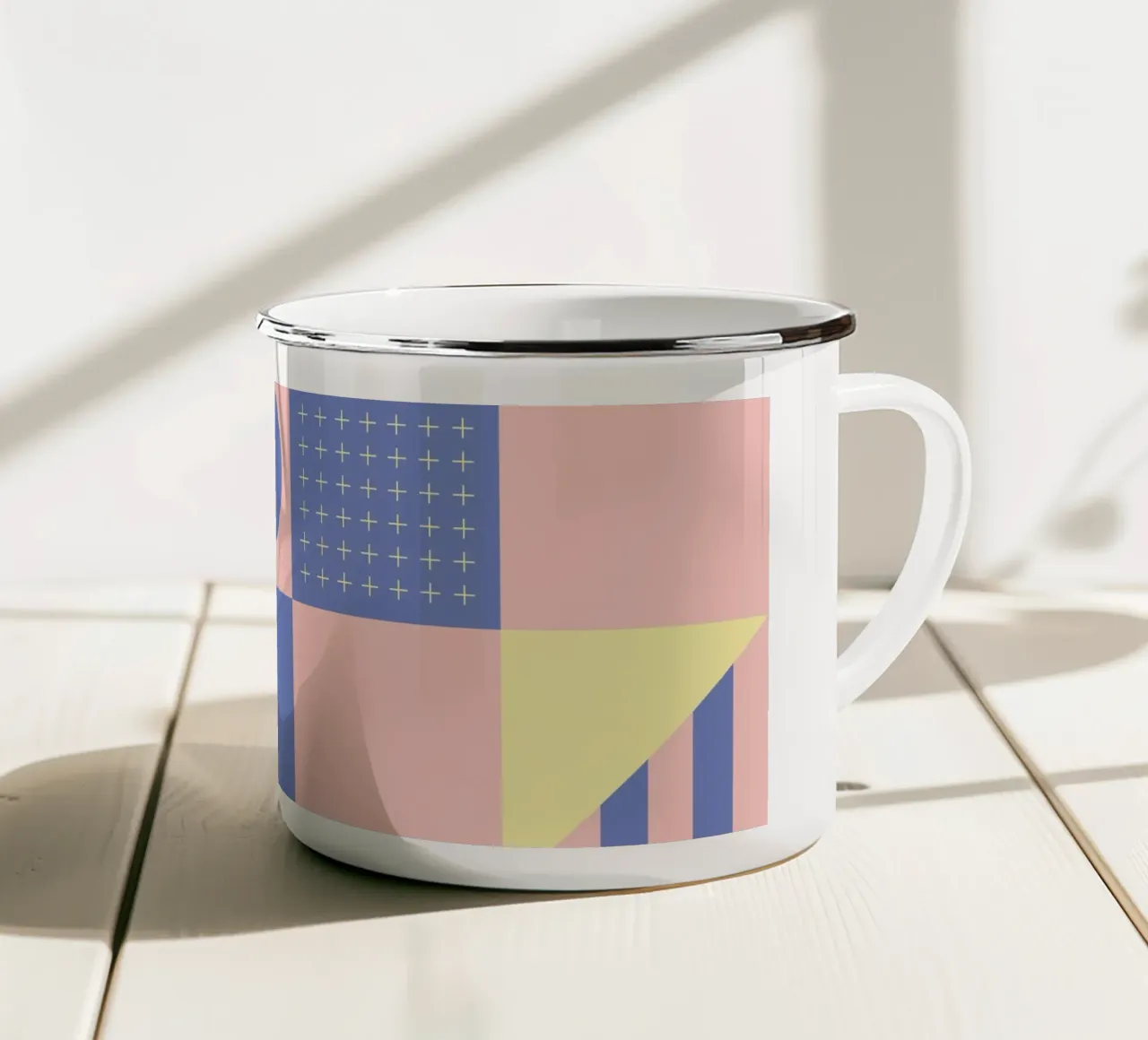 Riviera Tiles Modern Vibes enamel mug by designdn
