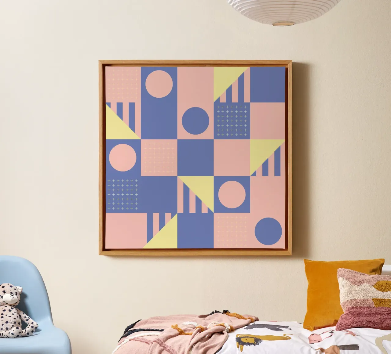 Riviera Tiles Modern Vibes tela con Cornice a cassetta da designdn