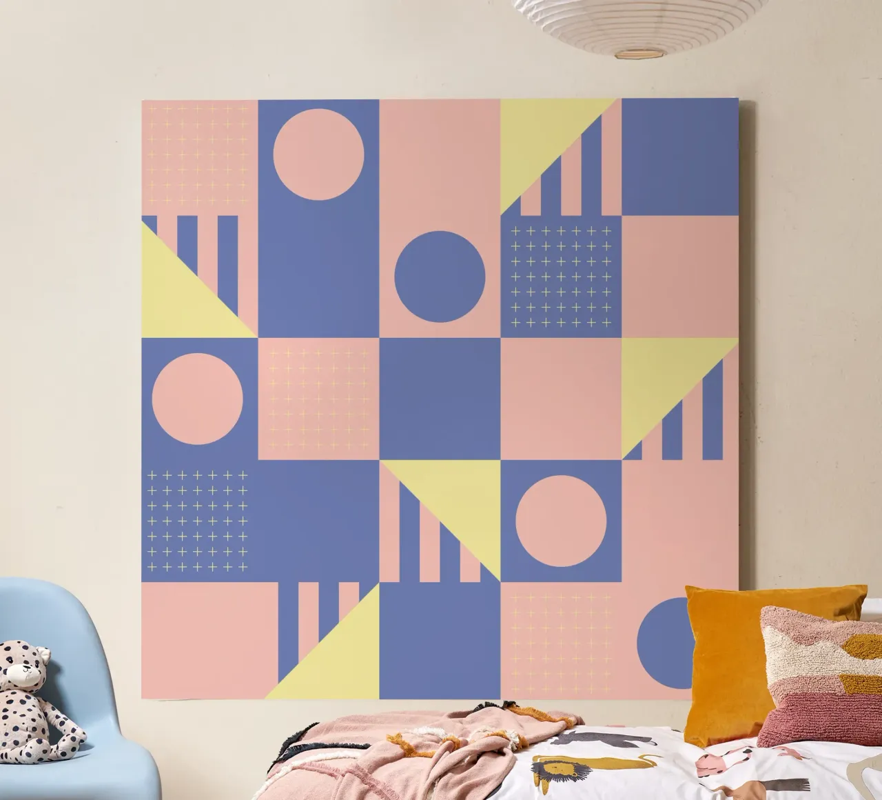 Riviera Tiles Modern Vibes canvas by designdn