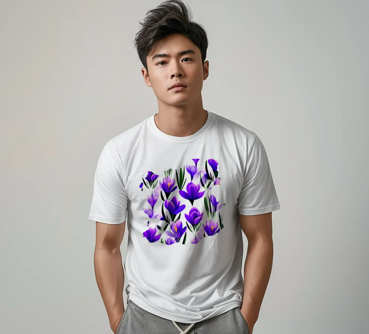 Fiori di croco viola t-shirt da SilverPegasus