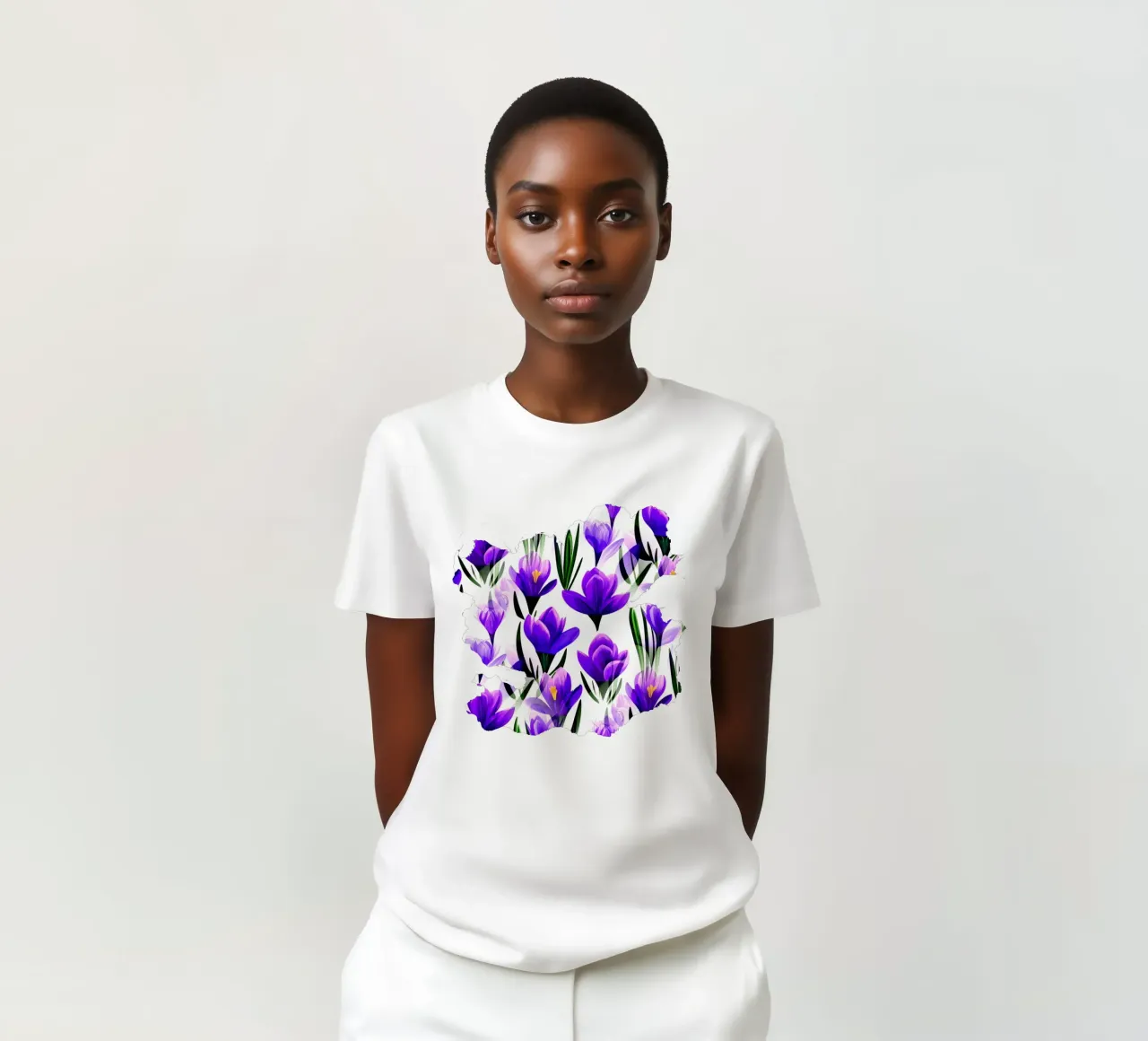 Fiori di croco viola t-shirt da SilverPegasus