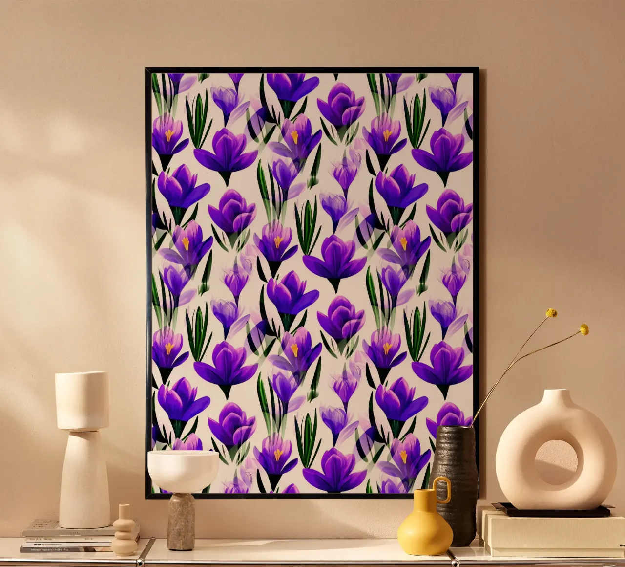 Fiori di croco viola carta hahnemühle da SilverPegasus