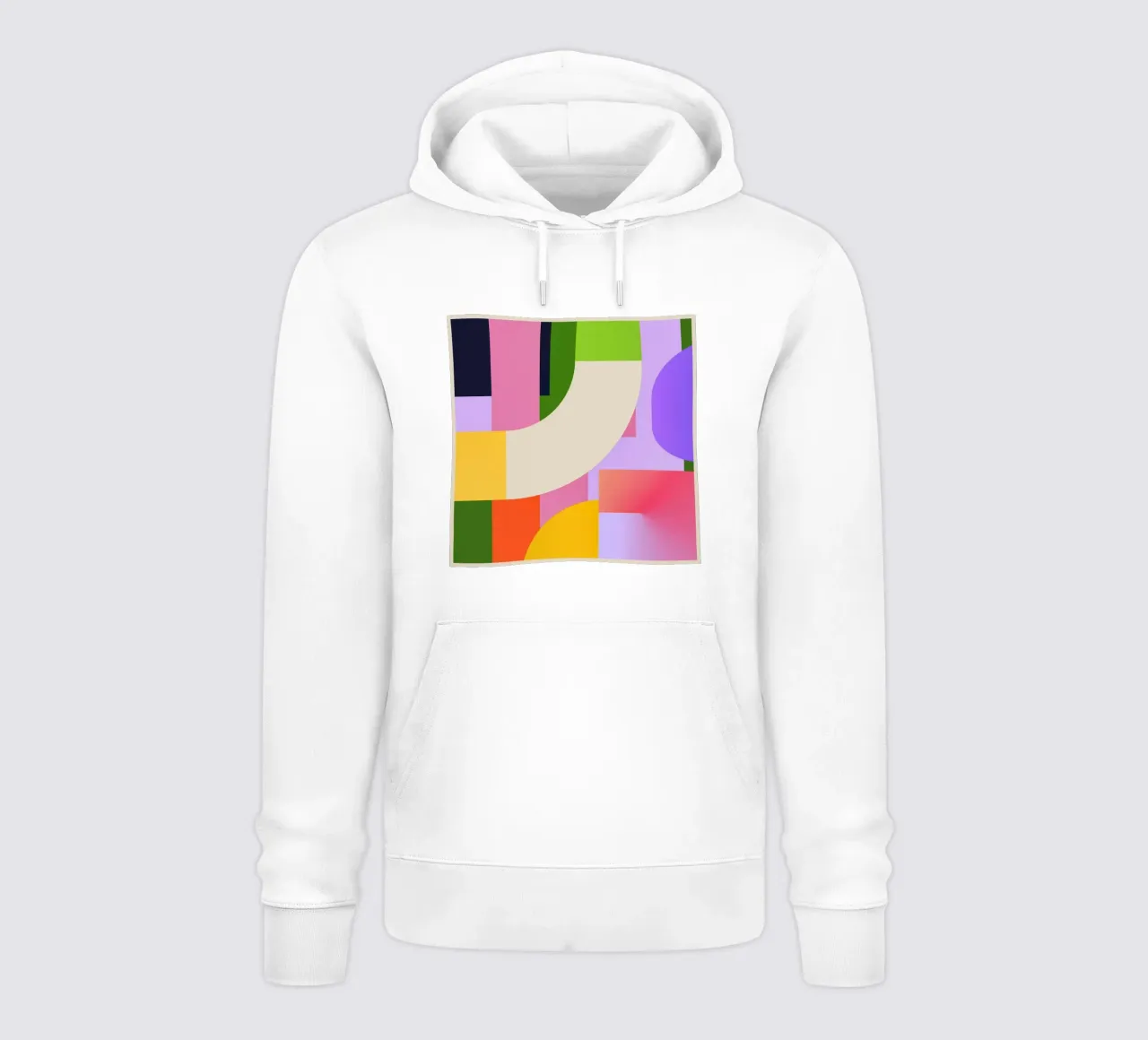 Geometria colorata felpa con cappuccio da Gaite