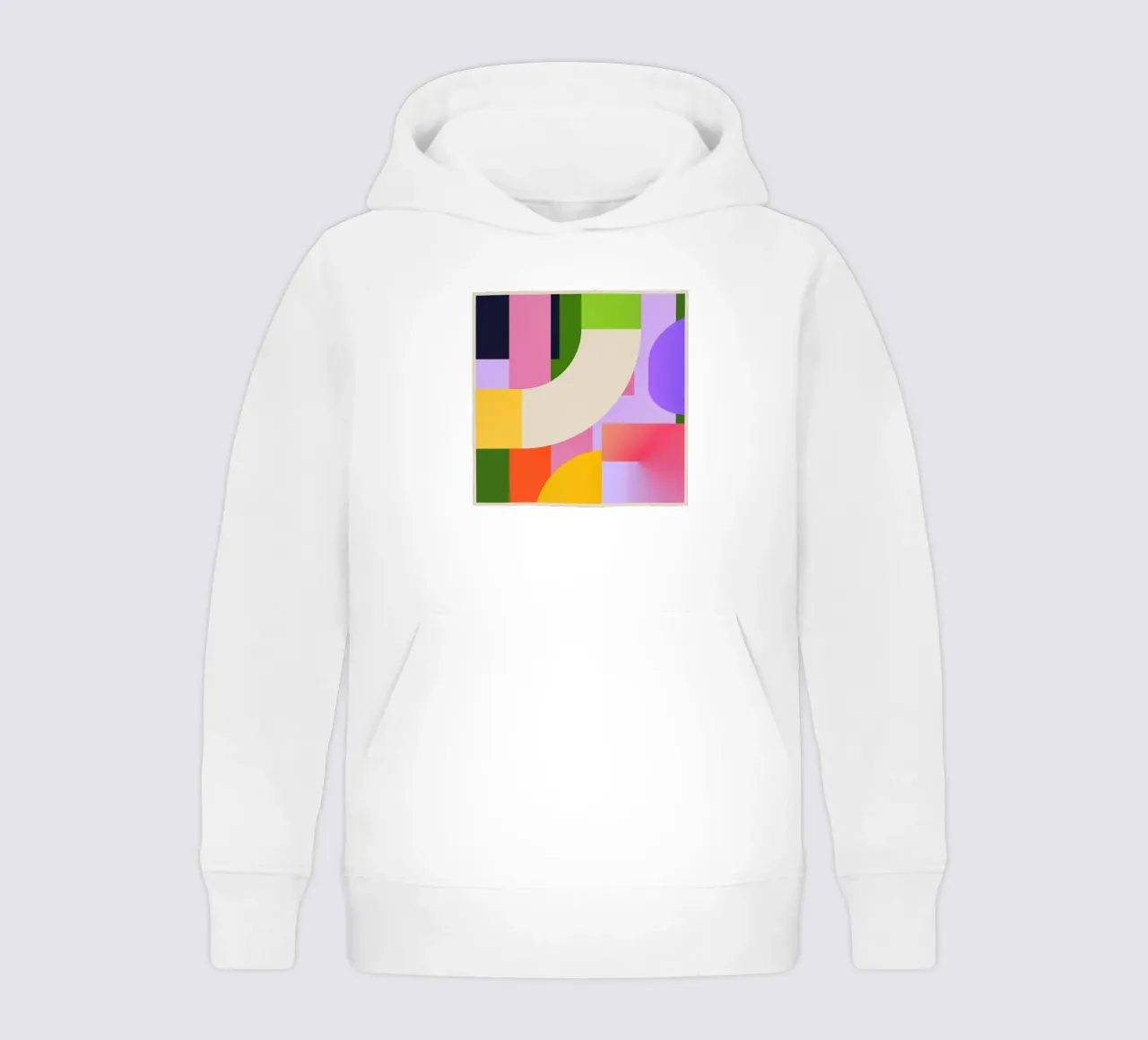 Géométrie colorée sweat à capuche enfant de Gaite