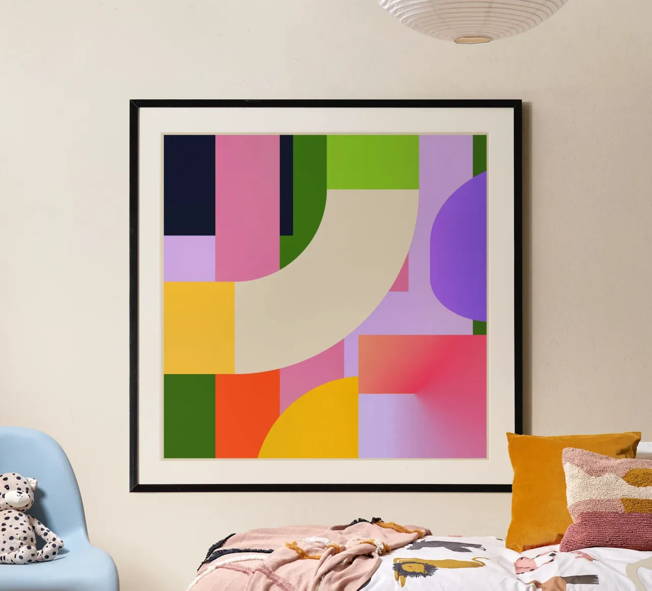 Colorful Geometry poster by Gaite