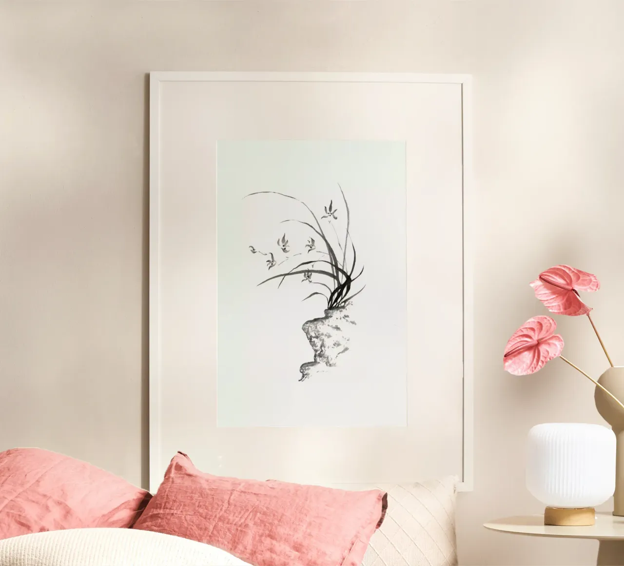 Wild Irises II poster con telaio in plastica da Flora & Fauna
