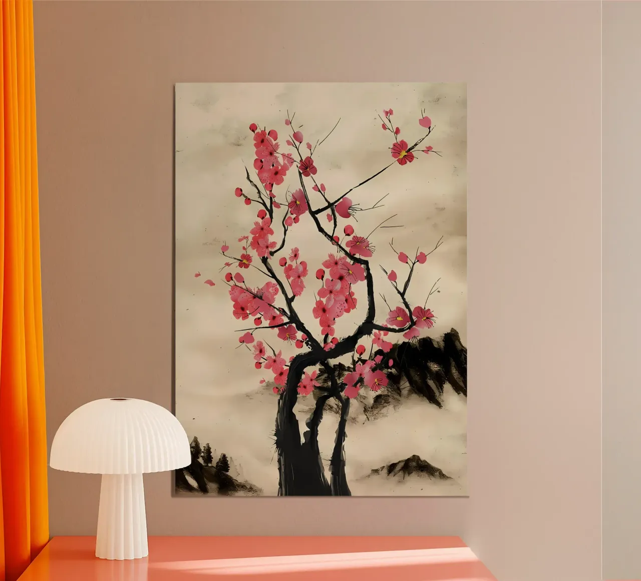 fiori di ciliegio rami di albero fiori carta hahnemühle da Janine P McGuire
