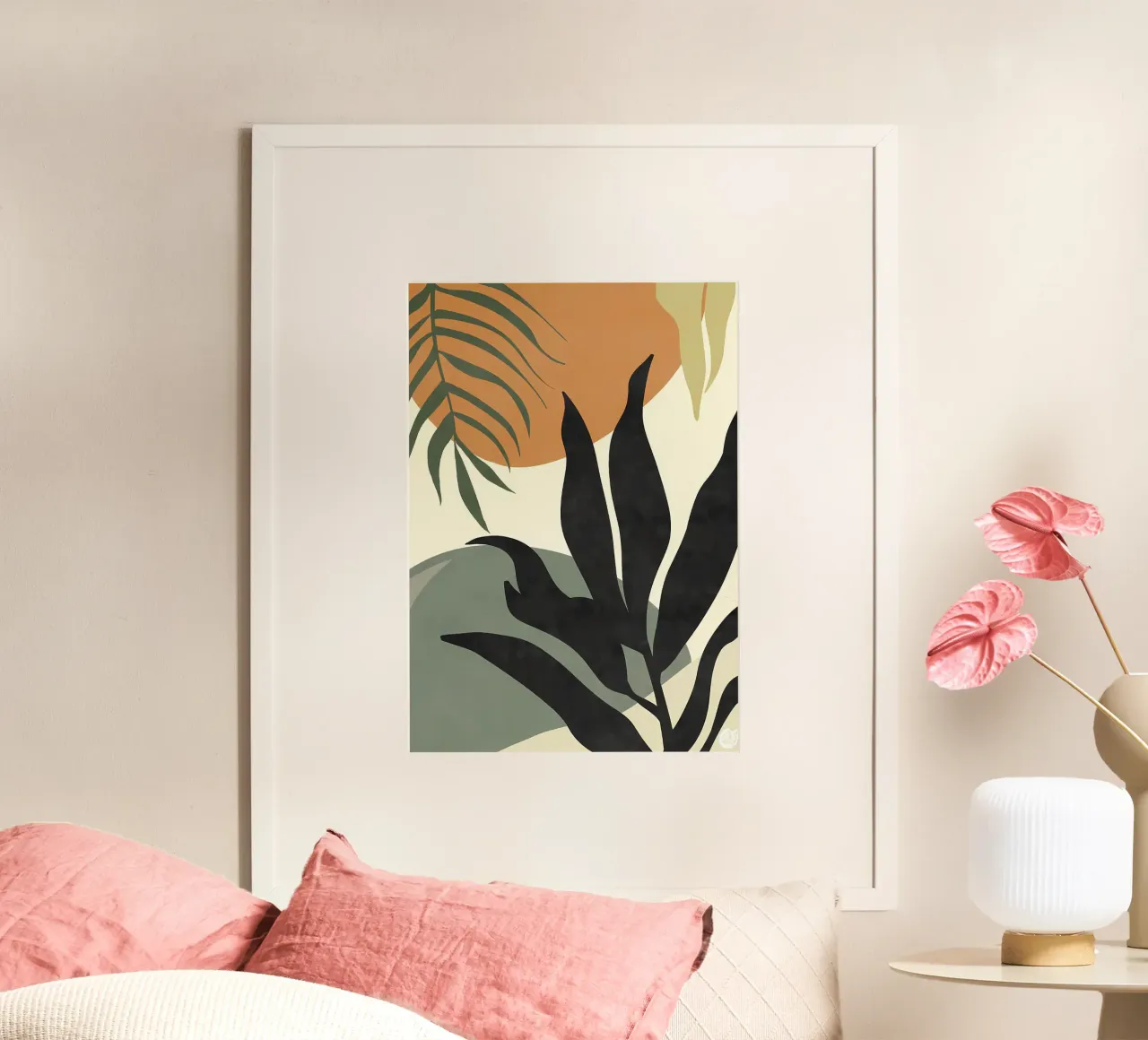 bladeren gebladerte tropisch botanisch natuur poster van Janine P McGuire