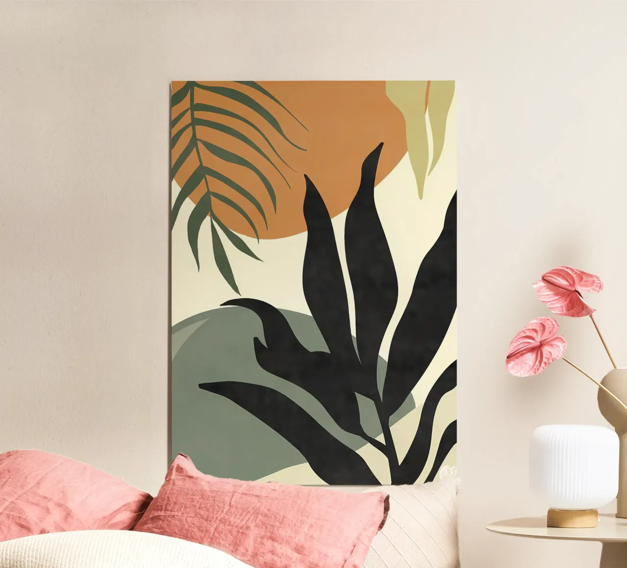 bladeren gebladerte tropisch botanisch natuur poster van Janine P McGuire