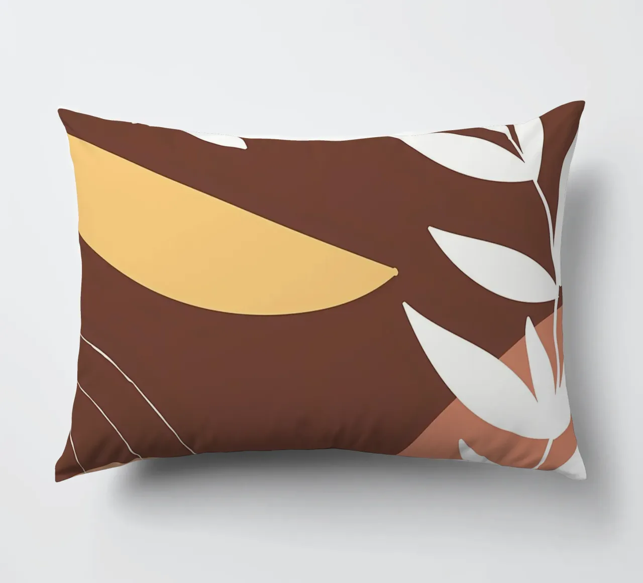 foglie fogliame cerchi forme geometriche cuscino da Janine P McGuire