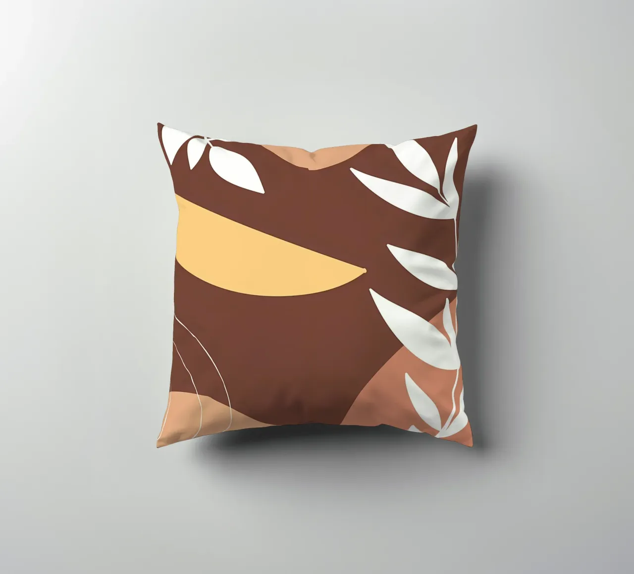 foglie fogliame cerchi forme geometriche cuscino da Janine P McGuire