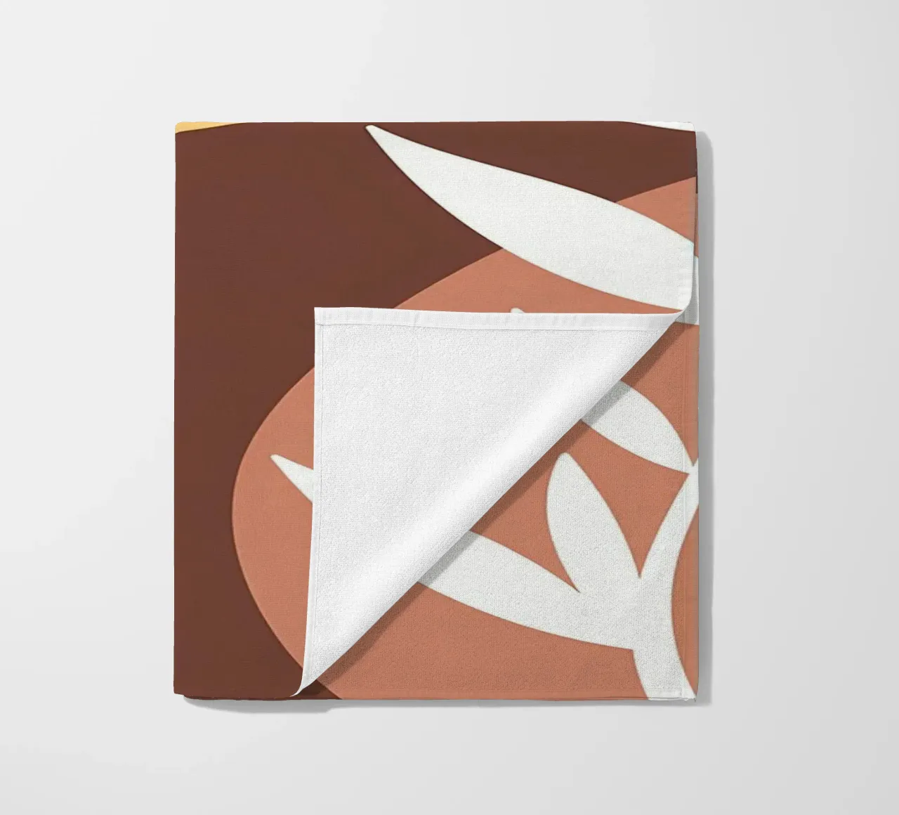 foglie fogliame cerchi forme geometriche telo mare da Janine P McGuire