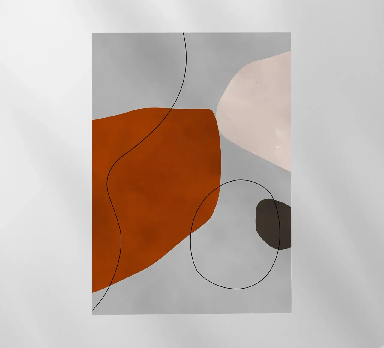 forme astratte curve forme geometriche forma arancione pellicola backlit da Janine P McGuire