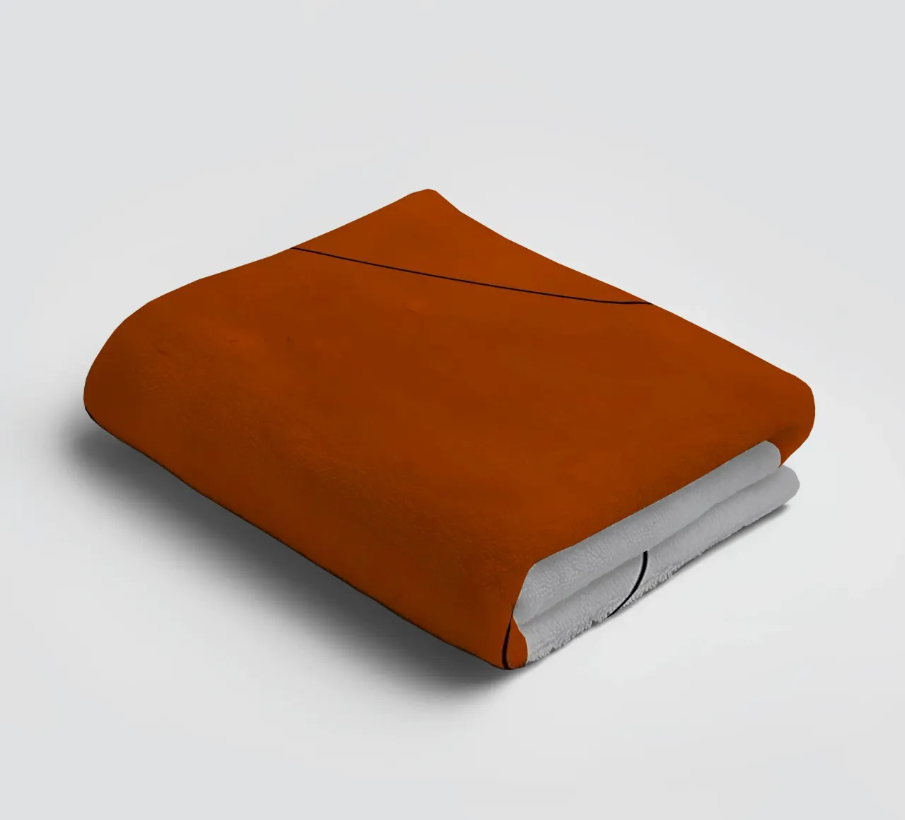 abstract shapes curves geometric forms orange shape towel by Janine P McGuire