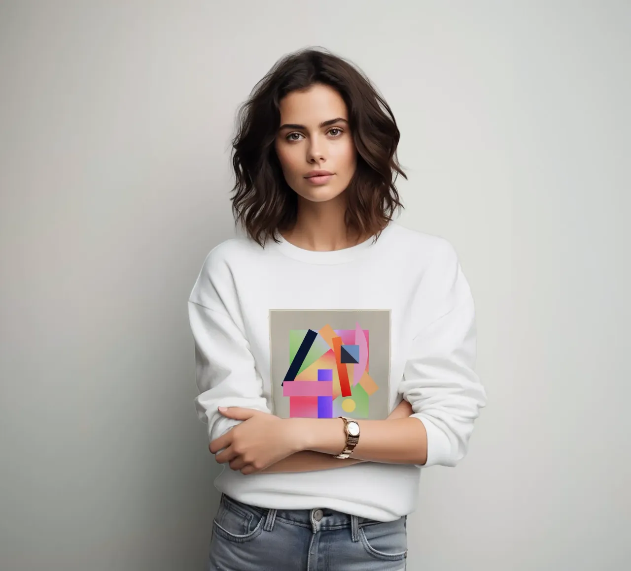 Colorful Geometry sweatshirt by Gaite