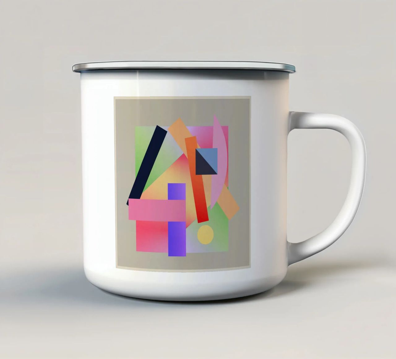 Geometria colorata tazza in smalto da Gaite