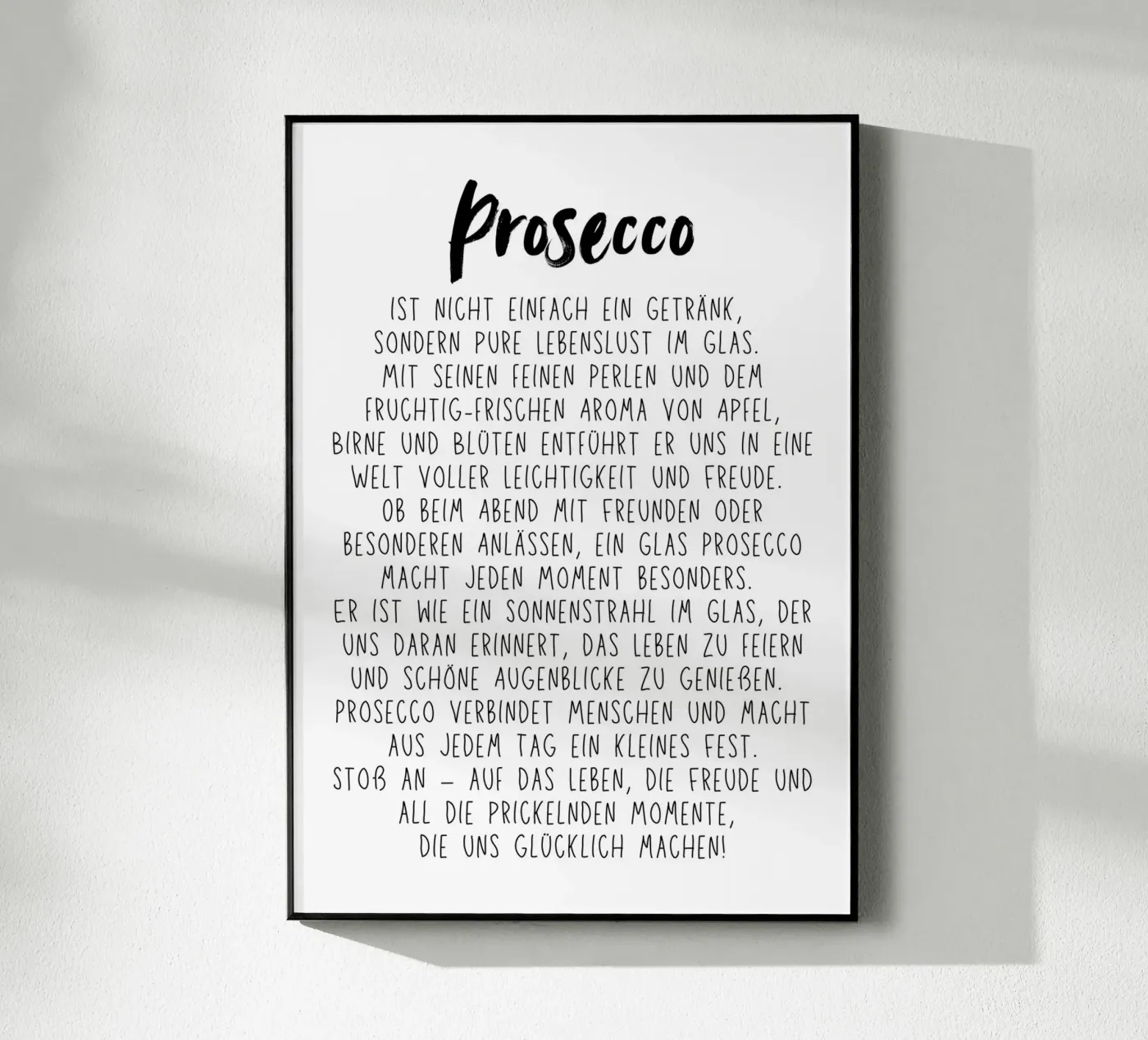 Prosecco Acryl-Glas von DigiWunderwerk