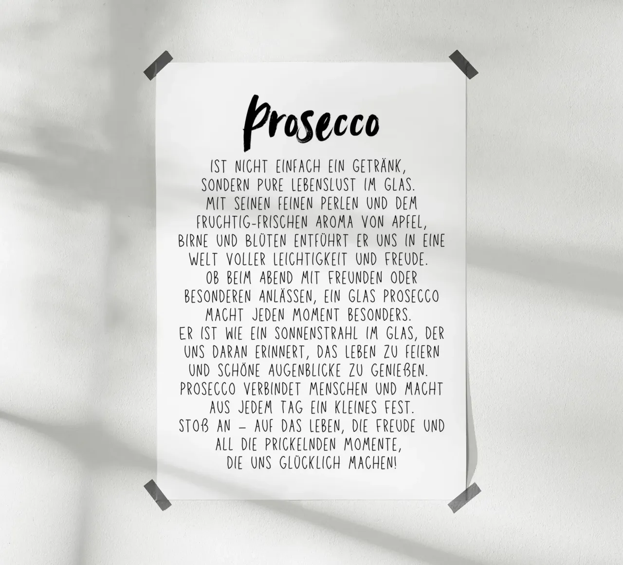 Prosecco poster da DigiWunderwerk